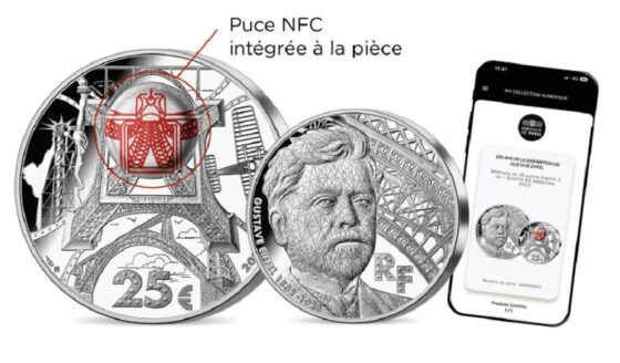 Une pièce de collection connectée à l’effigie de Gustave Eiffel
