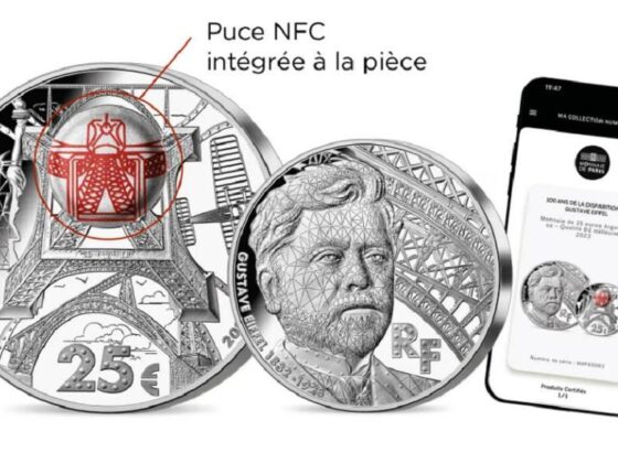 Une pièce de collection connectée à l’effigie de Gustave Eiffel
