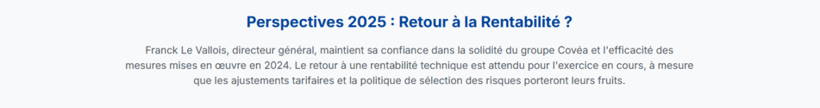 perspectives 2025 retour à la rentabilité - MMA déficit 2024