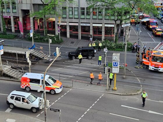 Huit blessés dans un accident de circulation à Stuttgart, selon la police