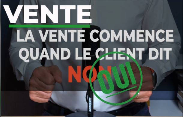vente client non