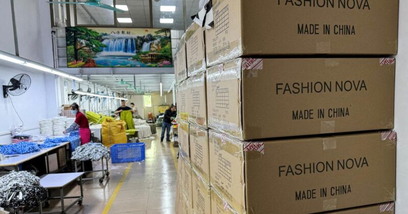 exportations Chine baisse