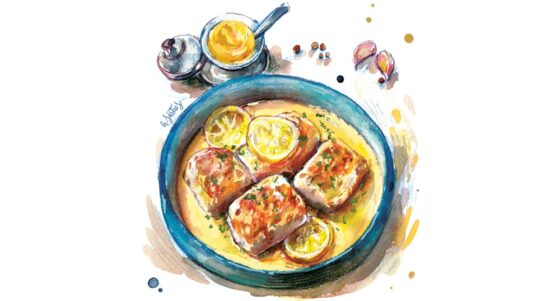 cabillaud à la moutarde