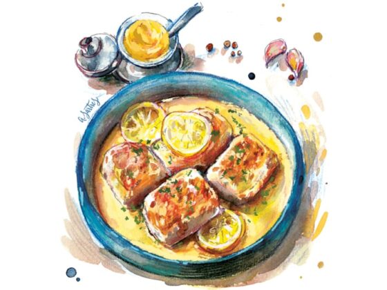 cabillaud à la moutarde