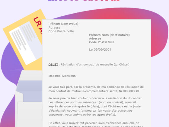 Lettre resiliation mutuelle santé : découvrez notre guide pour rédiger une lettre claire et efficace. Simplifiez votre démarche et agissez dès maintenant.