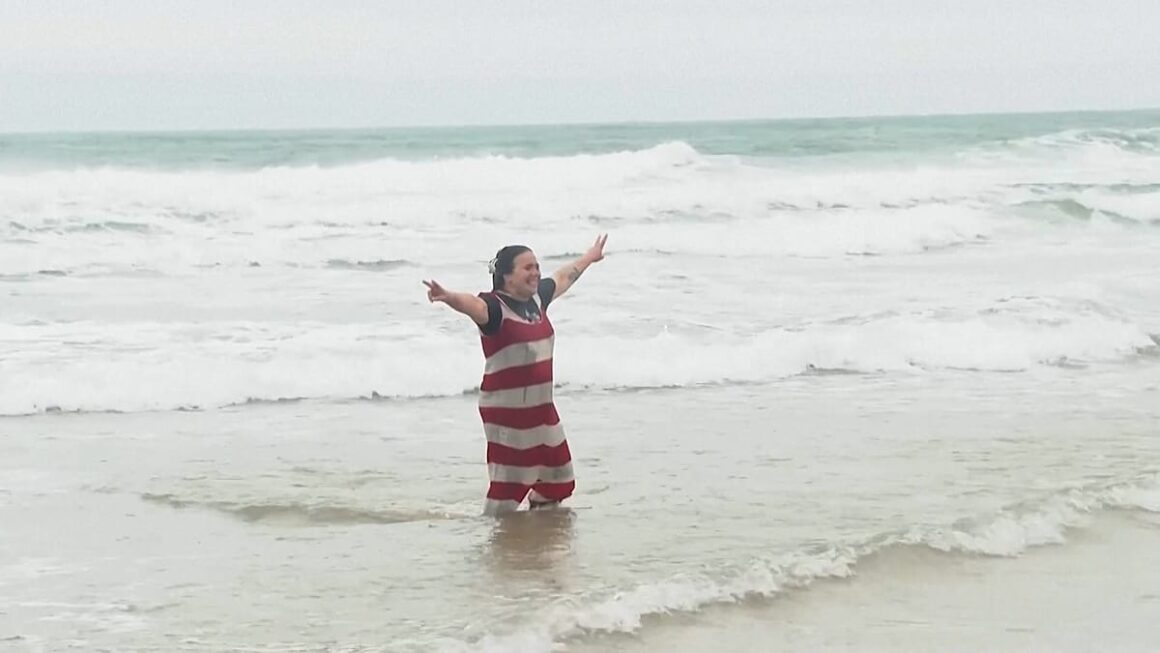 bain du Nouvel An Carcavelos