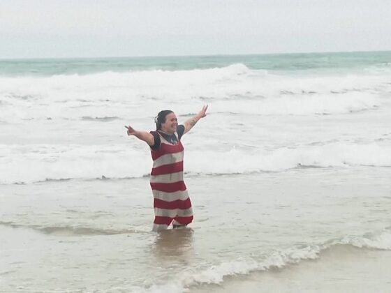 bain du Nouvel An Carcavelos