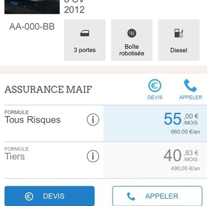 Devis assurance maif auto : obtenez votre tarif instantanément en ligne. Comparez les offres et choisissez la protection qui vous convient. Demandez votre devis maintenant !