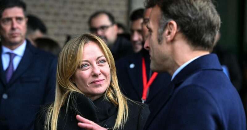 Meloni Macron altercation