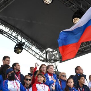 drapeau russe Jeux paralympiques