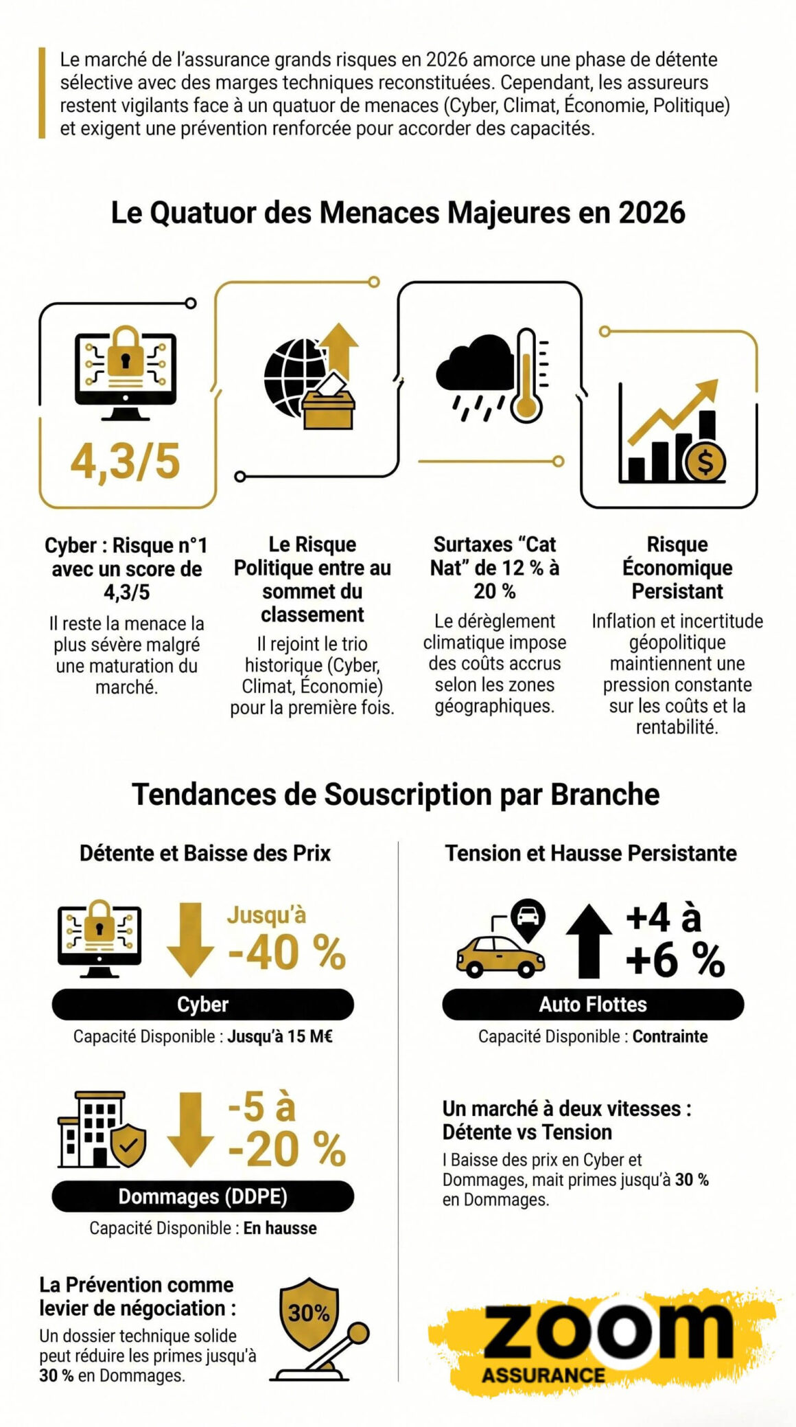 Capacités grands risques 2026 : panorama complet assurance entreprise