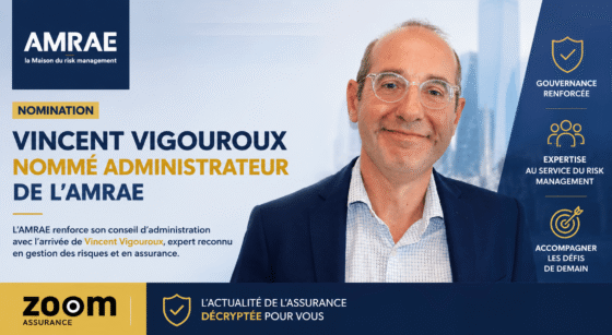 Vincent Vigouroux, ingénieur ICAM 1995, nommé administrateur AMRAE en 2026, avec 20 ans d’expérience en gestion des risques et assurance dommages multinationale.