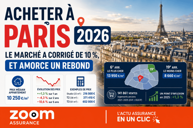 Acheter à Paris en 2026 le marché a corrigé de 10 %, et amorce un rebond