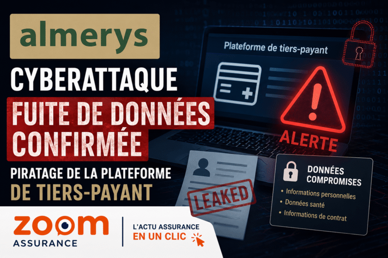 Almerys subit une cyberattaque en 2026 avec fuite de données personnelles, hors données de santé, impactant tous ses clients et déclenchant des notifications CNIL.