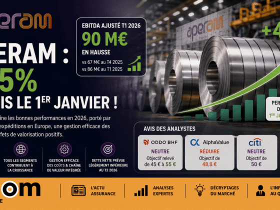 Aperam affiche un Ebitda ajusté à 90 M€ au T1 2026, renforçant sa solidité financière et sa capacité à sécuriser les investissements des épargnants.