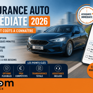 Assurance auto immédiate 2026 options et coûts à connaître