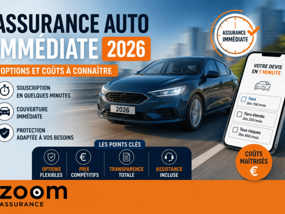 Assurance auto immédiate 2026 options et coûts à connaître