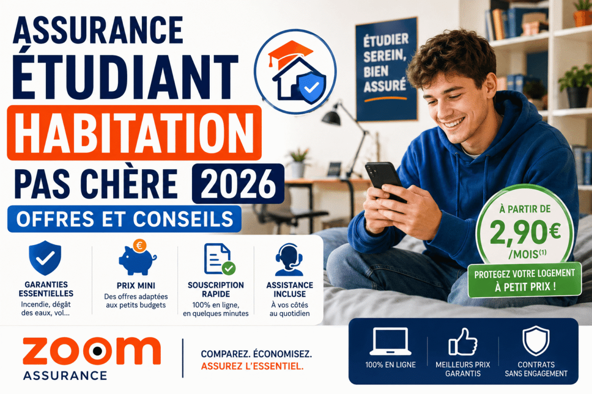 Assurance étudiant habitation pas chère 2026 offres et conseils