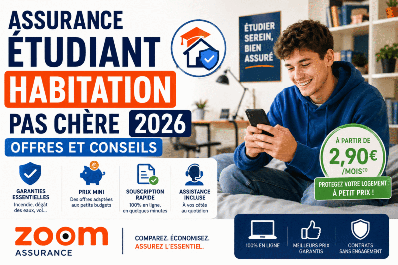 Assurance étudiant habitation pas chère 2026 offres et conseils