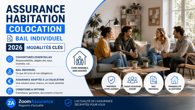 Assurance habitation colocation bail individuel 2026 modalités clés