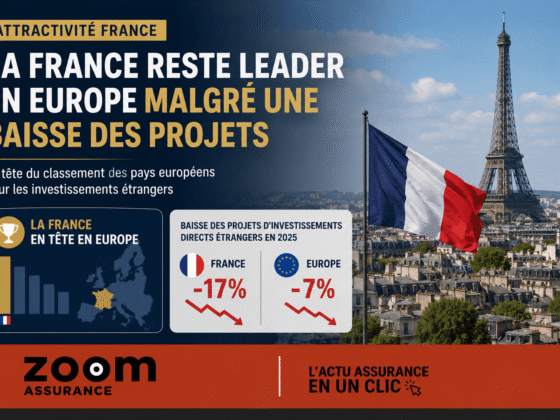 Attractivité France : malgré un recul de 17% des IDE en 2025, la France reste leader, impactant emplois et opportunités des assurés et épargnants.