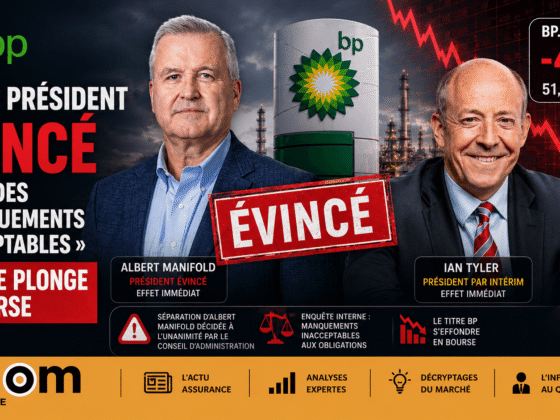 BP, géant pétrolier britannique, remplace son président après une chute de 9,3% en Bourse, impactant la confiance des actionnaires et épargnants.