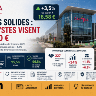 Carmila affiche +1,2% de croissance locative au T1 2026 et un dividende en hausse de 9%, renforçant la valeur pour ses actionnaires et investisseurs.