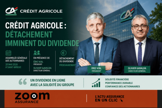 Crédit Agricole confirme un dividende de 1,13 € par action en 2026 et annonce de nouveaux administrateurs lors de son Assemblée générale.