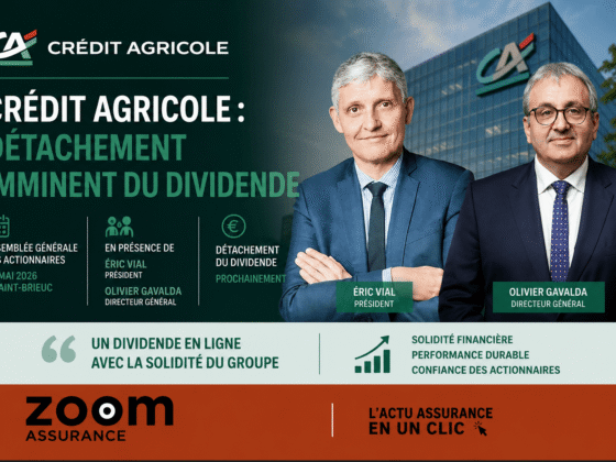 Crédit Agricole confirme un dividende de 1,13 € par action en 2026 et annonce de nouveaux administrateurs lors de son Assemblée générale.