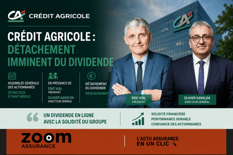 Crédit Agricole confirme un dividende de 1,13 € par action en 2026 et annonce de nouveaux administrateurs lors de son Assemblée générale.