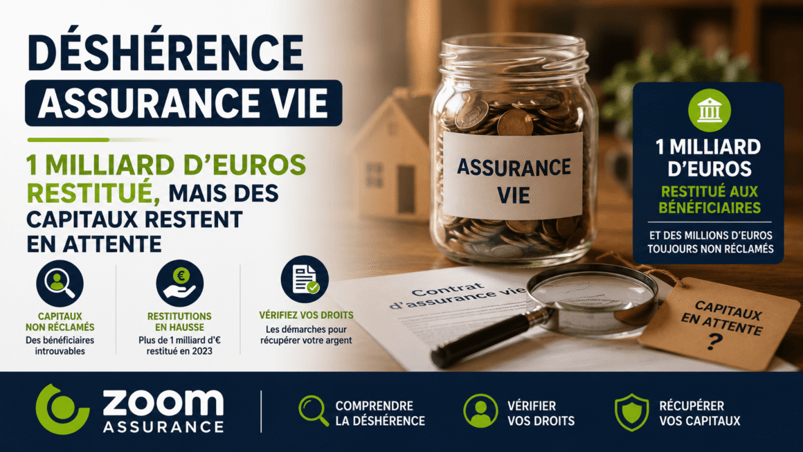 La déshérence assurance vie recule en 2025 avec plus d’un milliard d’euros restitués aux bénéficiaires. Ce qu’il faut savoir.