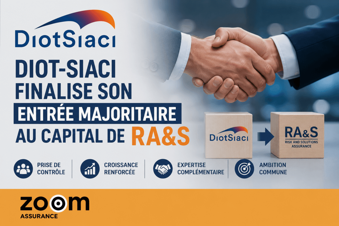 Diot-Siaci renforce sa présence dans le secteur avec une prise majoritaire au capital de RA&S. Impacts et enjeux pour les assurés. Analyse et conseils pratiques.