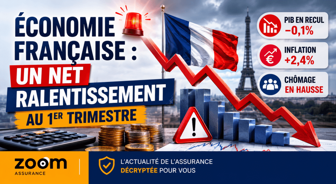 En 2026, l’économie française recule (-0,1% PIB), freinée par inflation à 2,4% et sous-investissement, pesant sur pouvoir d’achat et épargne des ménages.