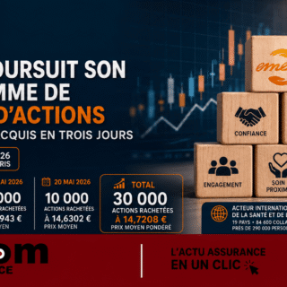 Emeis rachète 30 000 actions en mai 2026 à 14,72 € en moyenne, renforçant sa stabilité financière au bénéfice des investisseurs et assurés.