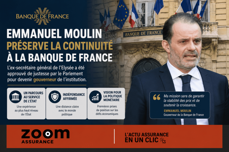 Emmanuel Moulin devient gouverneur de la Banque de France en 2026, promettant indépendance et gestion rigoureuse face aux défis monétaires et climatiques.
