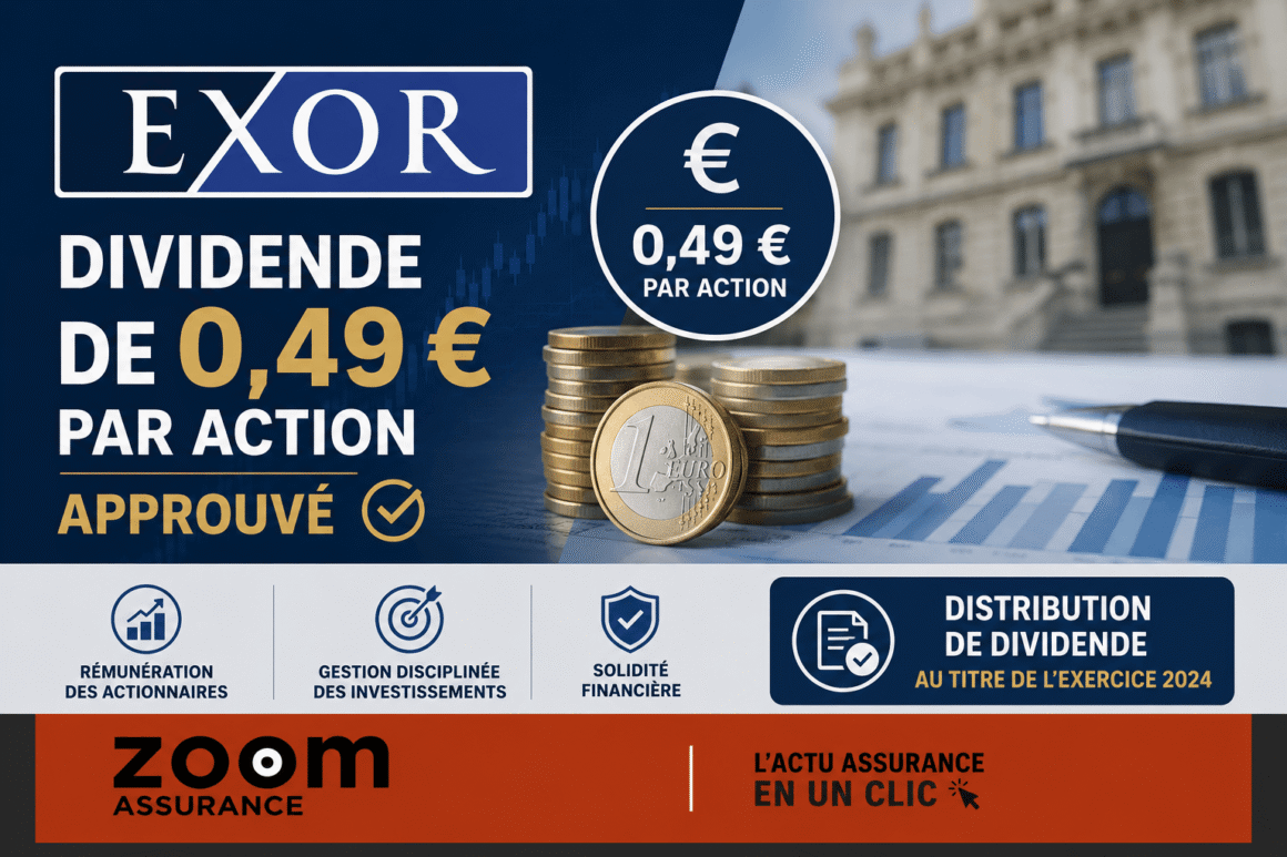 Exor 2026 : approbation du dividende de 0,49 € par action, renouvellement des mandats et autorisation de rachat jusqu’à 10 % des actions.