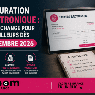 Facturation électronique obligatoire dès sept. 2026 pour bailleurs assujettis à la TVA, avec 34 mentions légales sur factures et plateforme agréée.