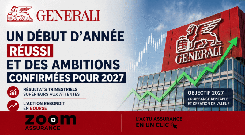 Generali affiche un profit opérationnel en hausse de 8,1% au T1 2026 et confirme des objectifs 2027 ambitieux malgré un léger repli du ratio de solvabilité.