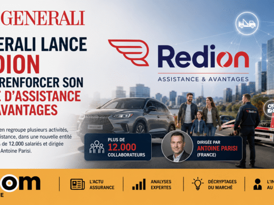 Generali crée Redion, leader mondial de l’assistance et avantages salariés en 2026, avec 12 000 salariés et 5,8 Md€ de chiffre d’affaires.