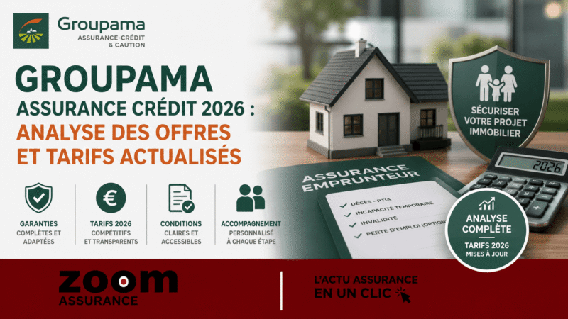 Groupama Assurance Credit 2026 Analyse des Offres et Tarifs actualisés