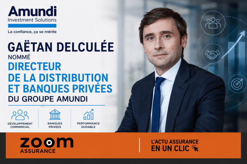 Groupe Amundi nomme Gaëtan Delculée directeur distribution bancaire en 2026, renforçant l’accès des épargnants aux solutions institutionnelles et ETF.