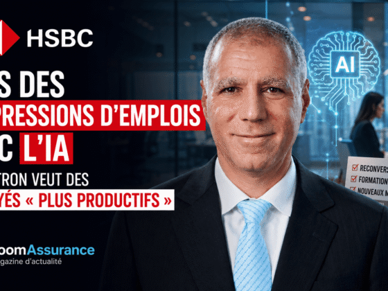HSBC forme 200 000 employés à l’IA d’ici 2026 pour s’adapter à la suppression de 10 % des postes et renforcer ses services automatisés.