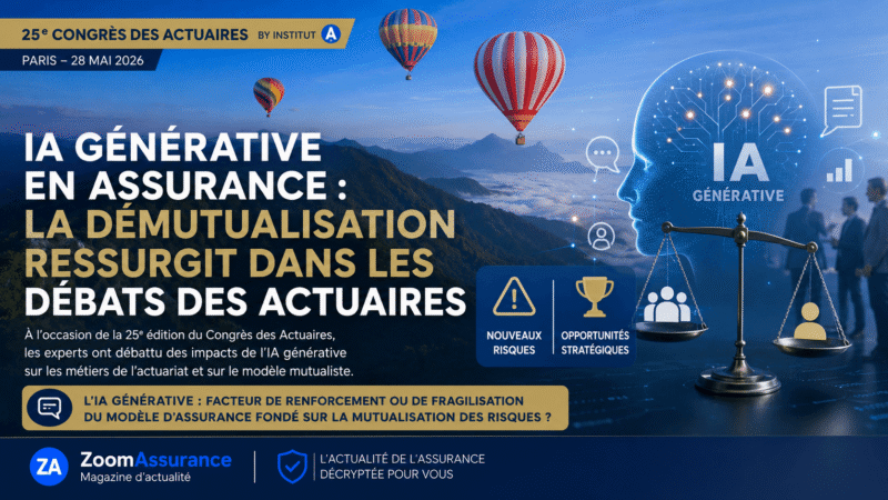 IA générative assurance : en 2026, l’IA amplifie la segmentation des risques, mais l’actuaire reste clé pour préserver la mutualisation face aux défis climatiques.