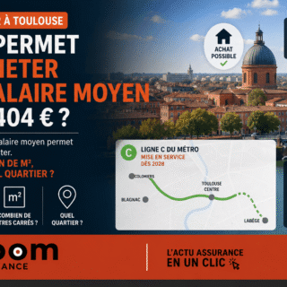 Immobilier à Toulouse : avec 2 404 €/mois, capacité d’emprunt jusqu’à 140 000 € en 2026, soit un T2 confortable dans plusieurs quartiers attractifs.