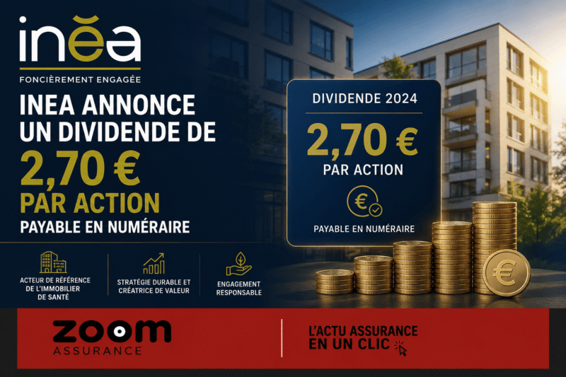 Inea confirme un dividende de 2,70 € par action en 2026, avec un rendement de 7,9%, et renouvelle sa gouvernance pour trois ans.