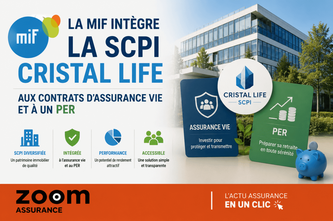 La MIF intègre la SCPI Cristal Life en gestion libre dès 2026, offrant liquidité garantie, fiscalité avantageuse et un patrimoine immobilier diversifié.