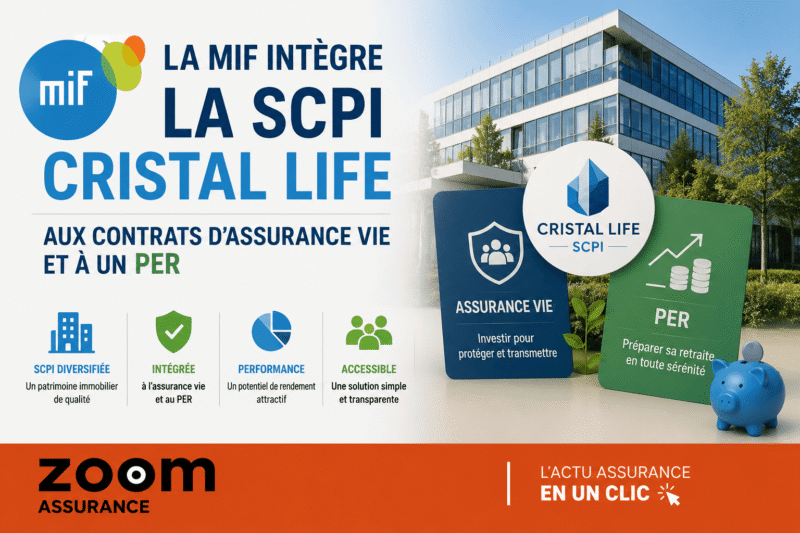 La MIF intègre la SCPI Cristal Life en gestion libre dès 2026, offrant liquidité garantie, fiscalité avantageuse et un patrimoine immobilier diversifié.