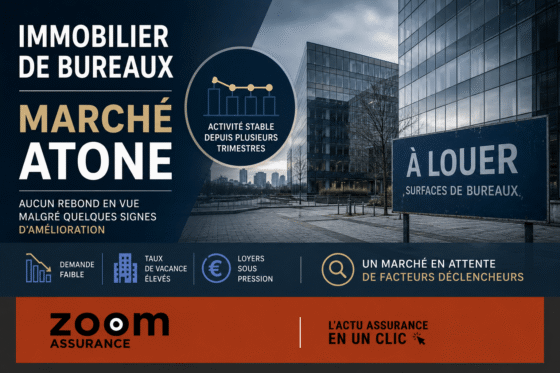 Le marché immobilier de bureaux en Île-de-France et Europe en 2026 montre un déficit de grandes transactions, avec La Défense en progression notable.