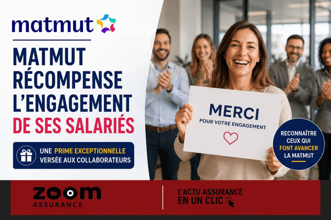 Matmut attribue une prime salariale de 25€ bruts mensuels en 2026 pour compenser la hausse des coûts, un effort de 1,6 M€ en soutien aux salariés.