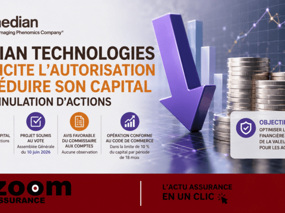 Median Technologies soumet une réduction de capital de 10 % via annulation d’actions, validée par son commissaire aux comptes PwC, impactant actionnaires et épargnants.